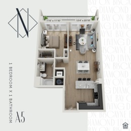 Experience the perfect blend of style and comfort in our one-bed, one-bath A5 floorplan. Make it your own by visiting our website. Instagram post from @navetteonthebay on July 14, 2024 12:18:05pm